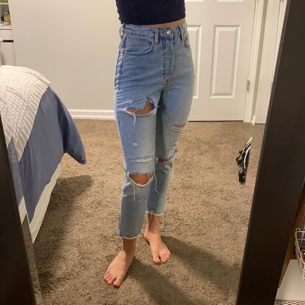 Ripped Blue Jeans